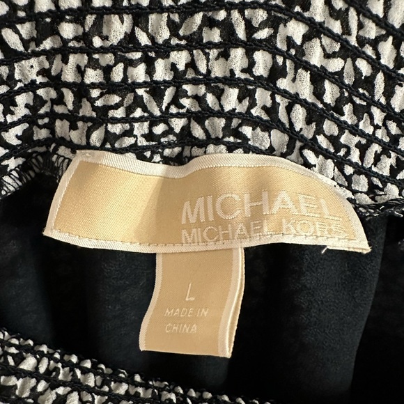 Michael Kors Navy and White Patterned Dress - Picture 2 of 4